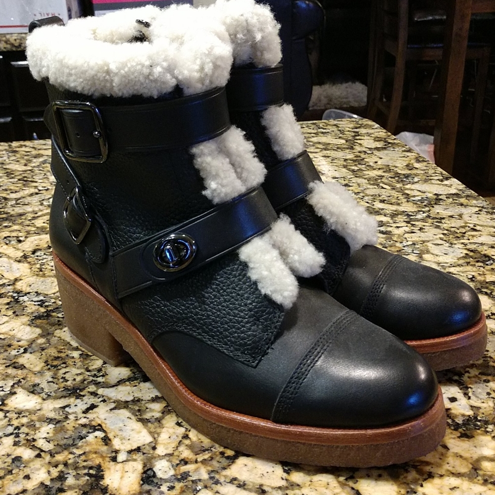 Coach Preston Womens Ankle Boots Leather